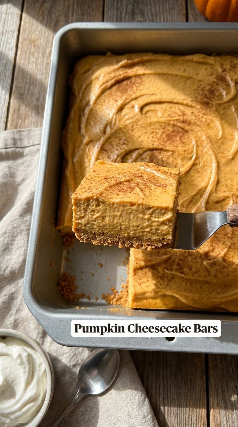 Pumpkin Cheesecake Bars