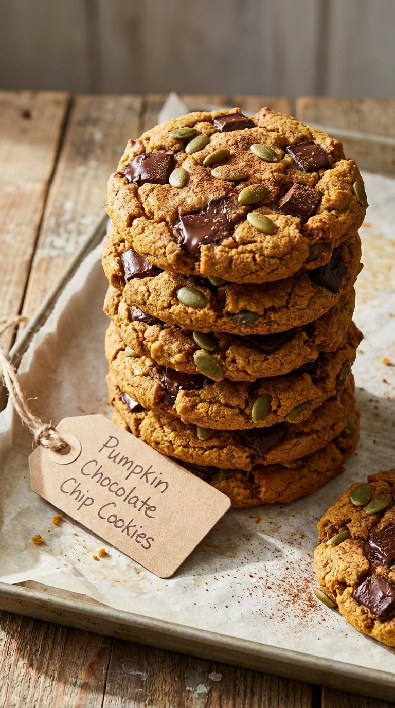 Pumpkin Chocolate Chip Cookies