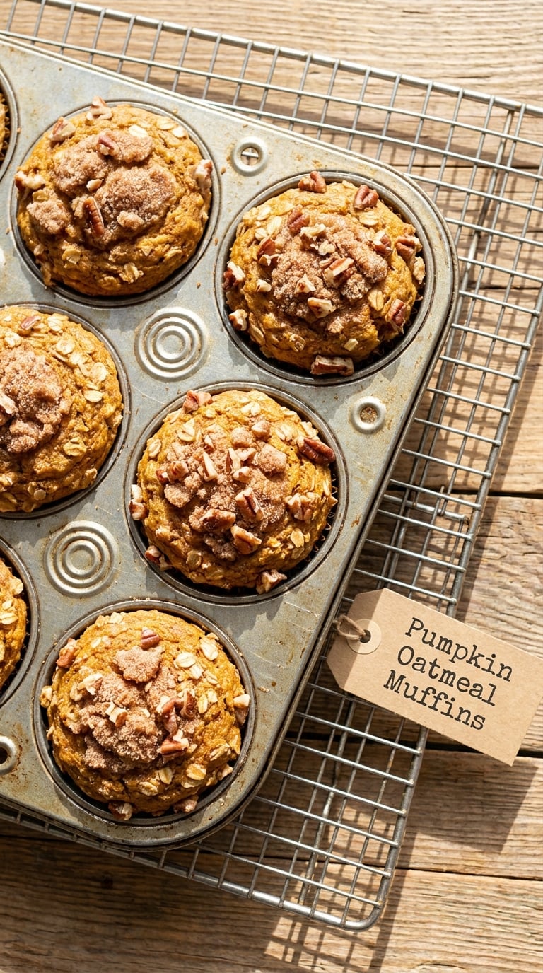 Pumpkin Oatmeal Muffins