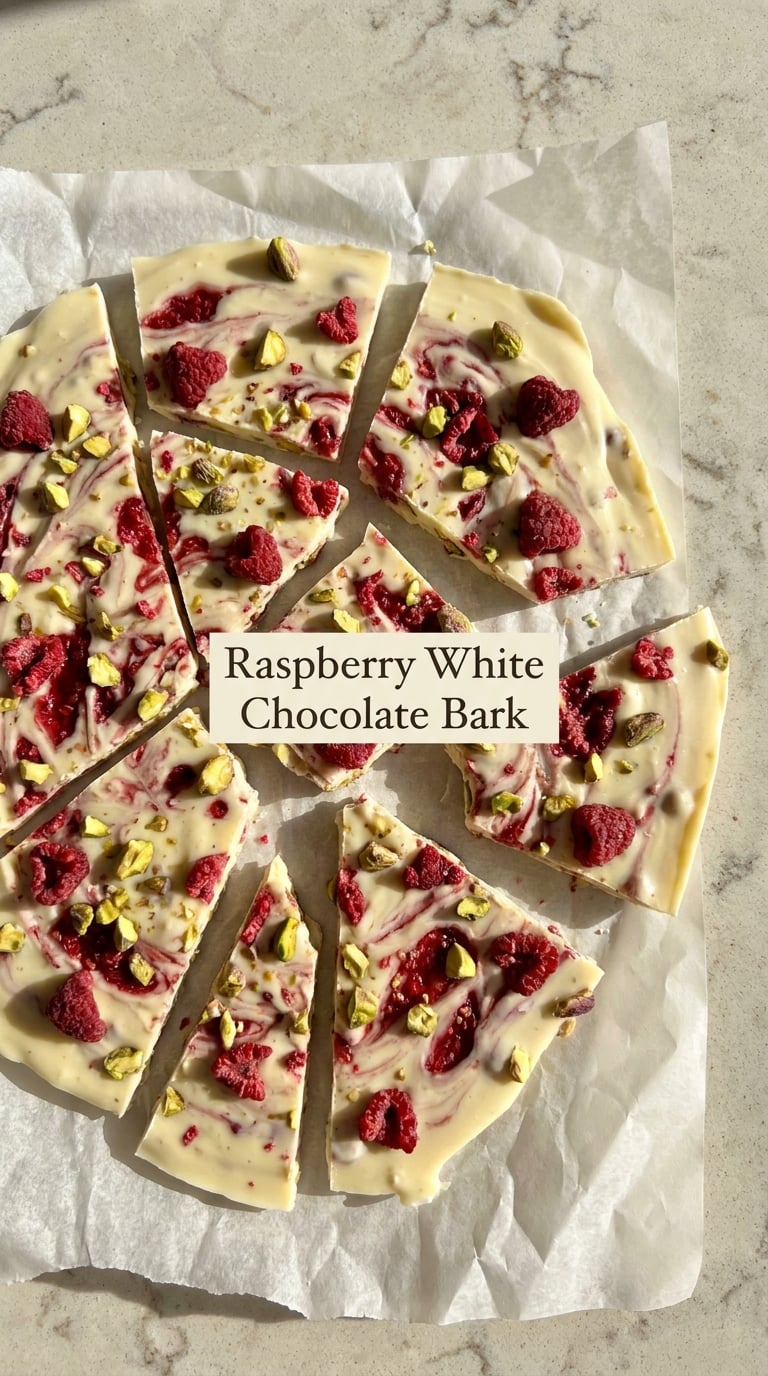 Raspberry White Chocolate Bark