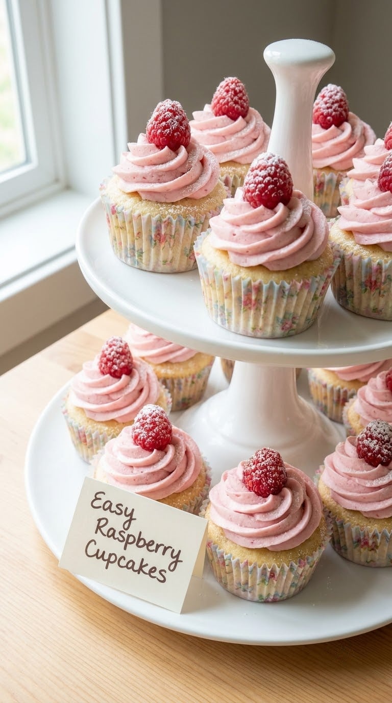 Easy Raspberry Cupcakes