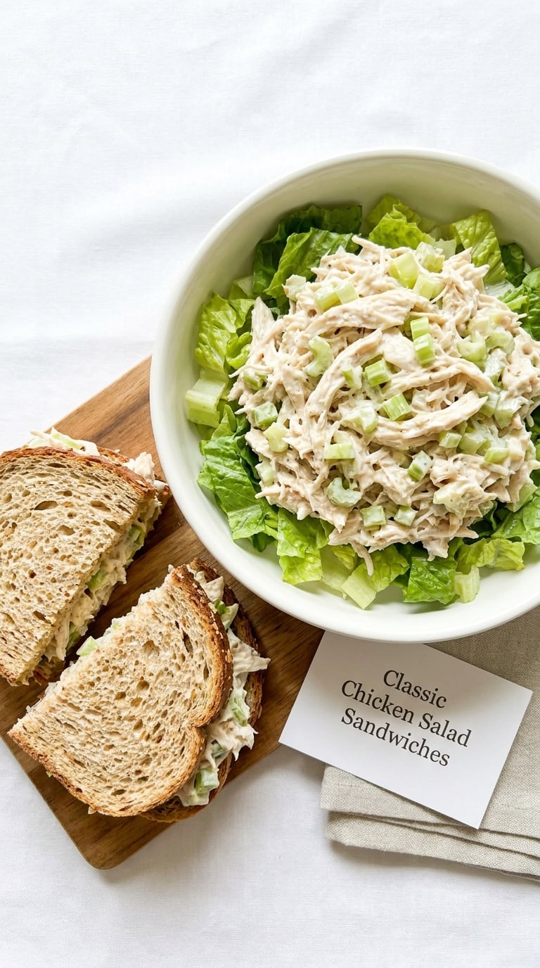 Classic Chicken Salad Sandwiches