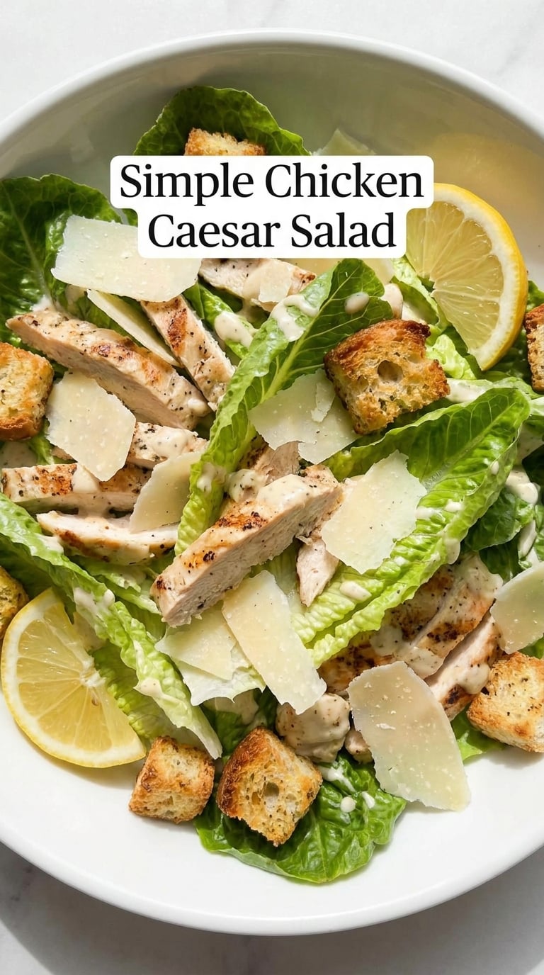 Simple Chicken Caesar Salad