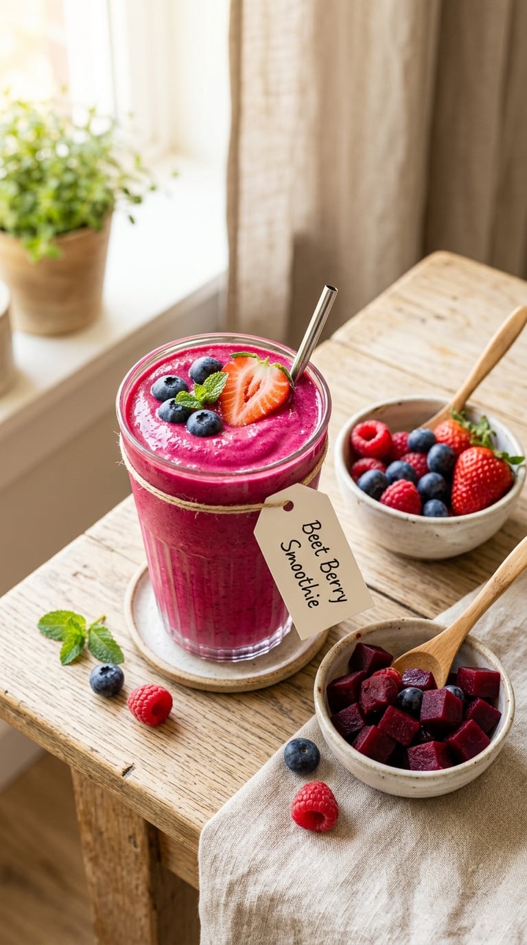 Peach Yogurt Granola Smoothie