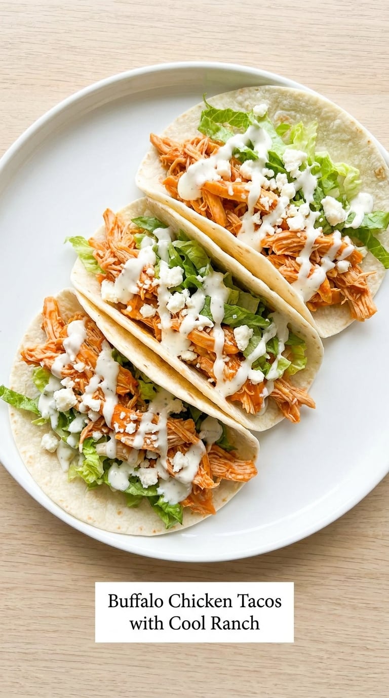 Buffalo Chicken Tacos with Cool Ranch