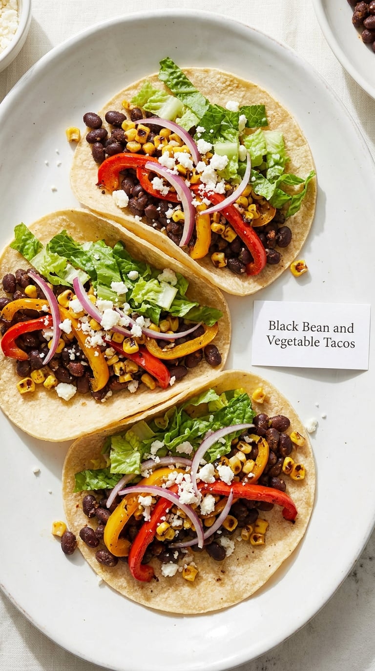 Black Bean and Vegetable Tacos