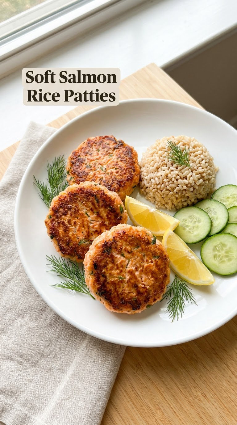 Soft Salmon Rice Patties