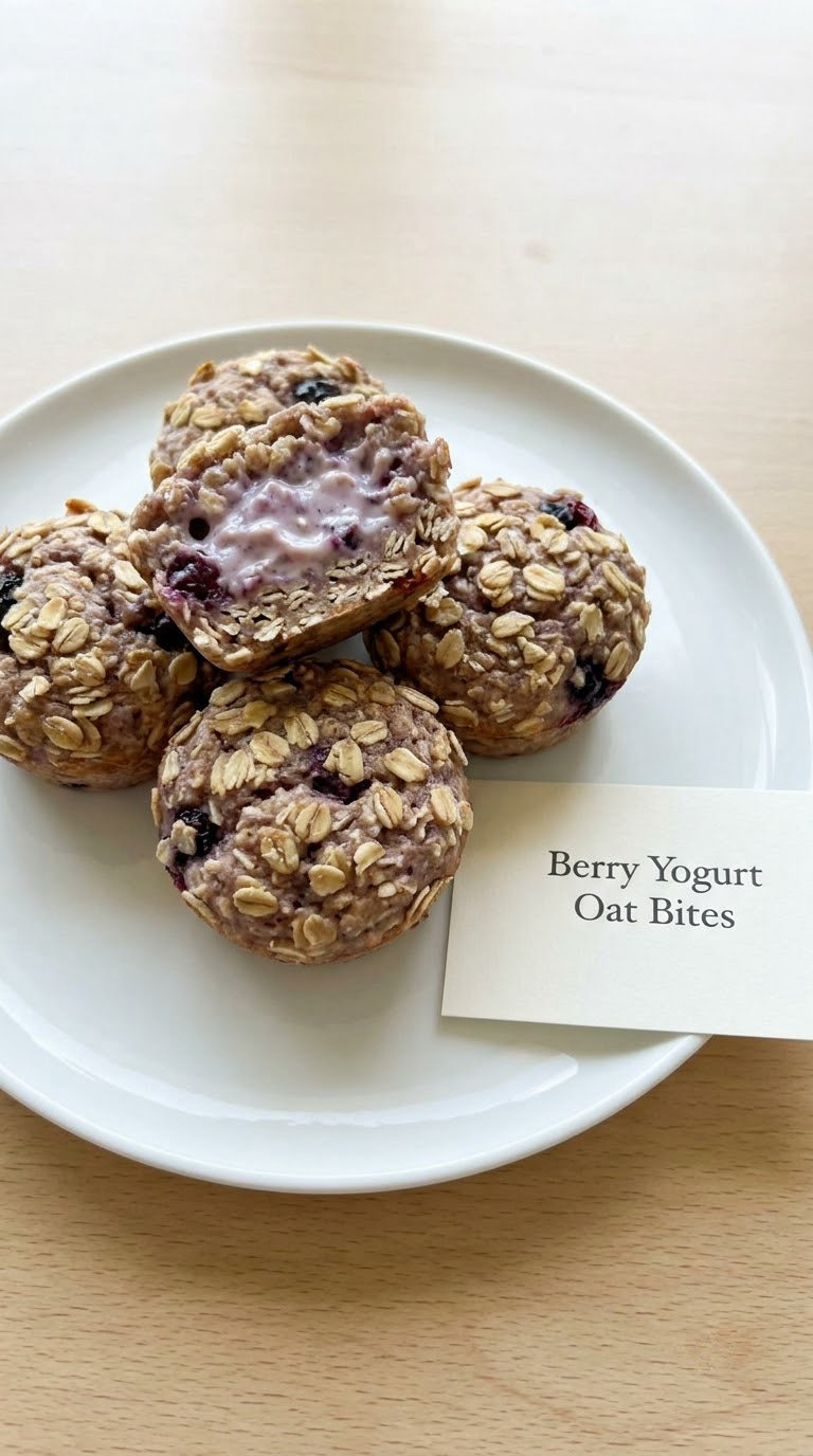 Berry Yogurt Oat Bites