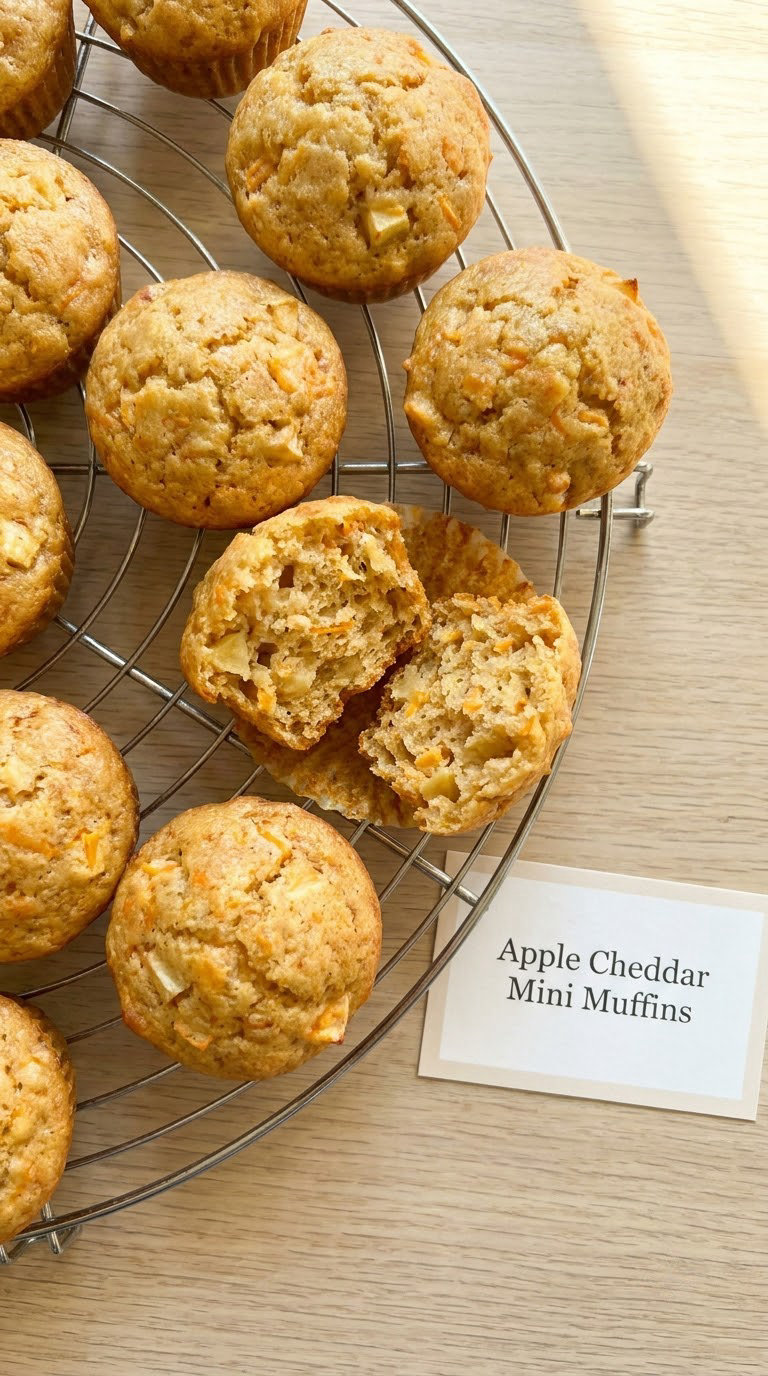 Apple Cheddar Mini Muffins