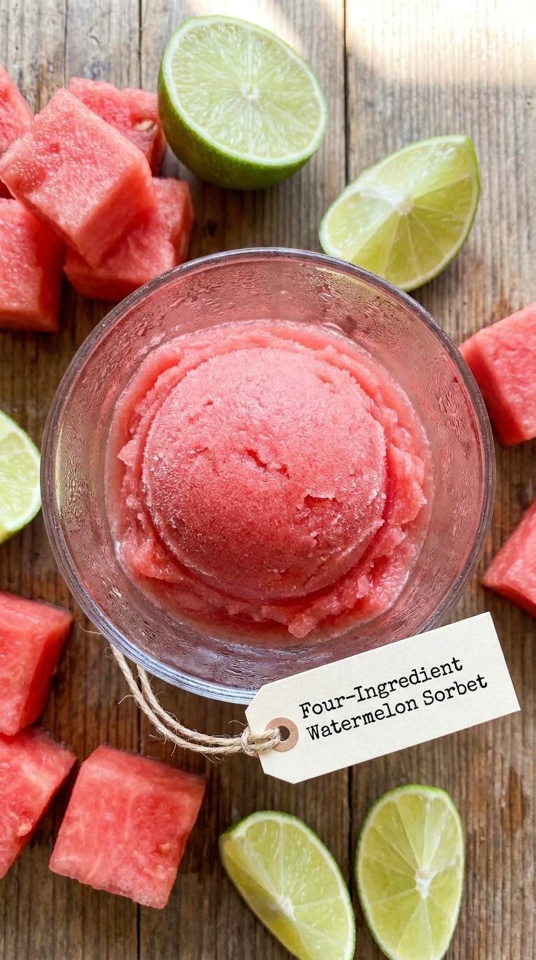 Four-Ingredient Watermelon Sorbet