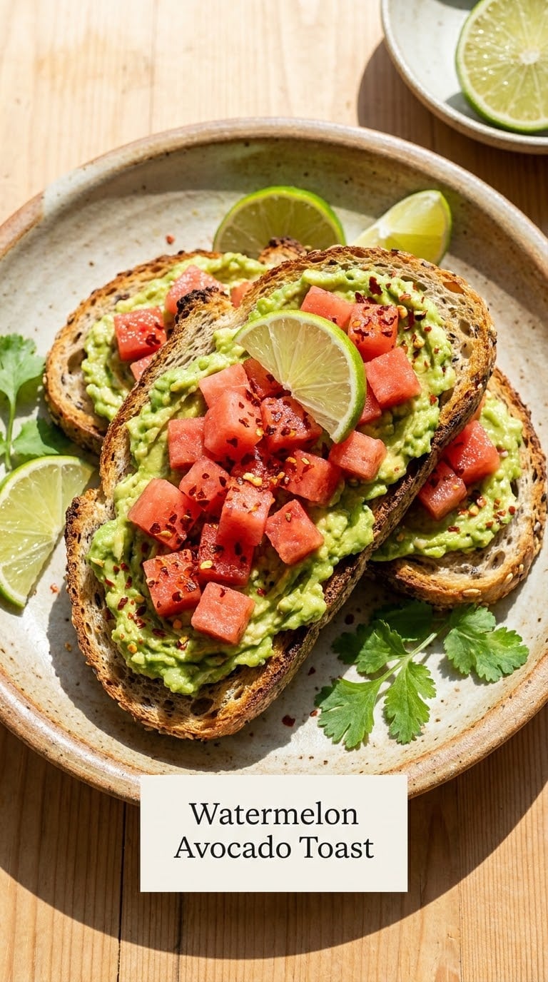Watermelon Avocado Toast