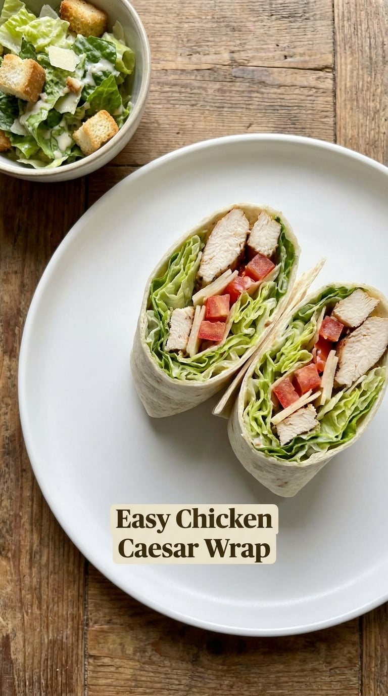 Easy Chicken Caesar Wrap