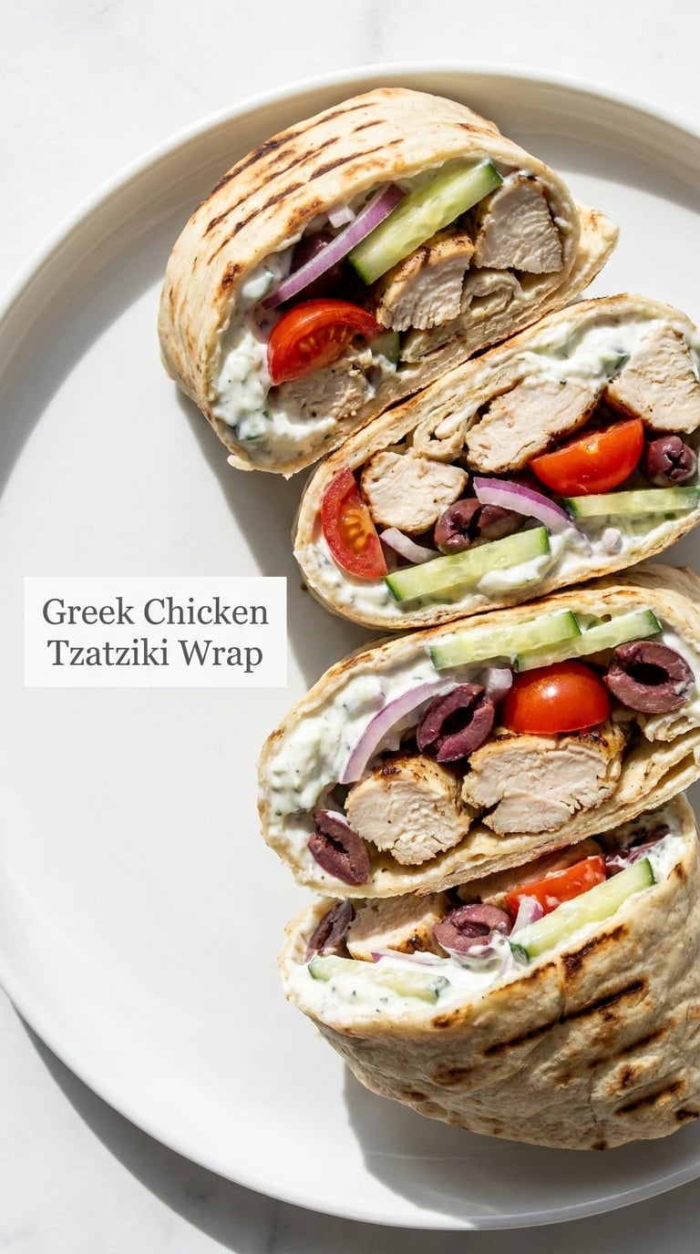 Greek Chicken Tzatziki Wrap