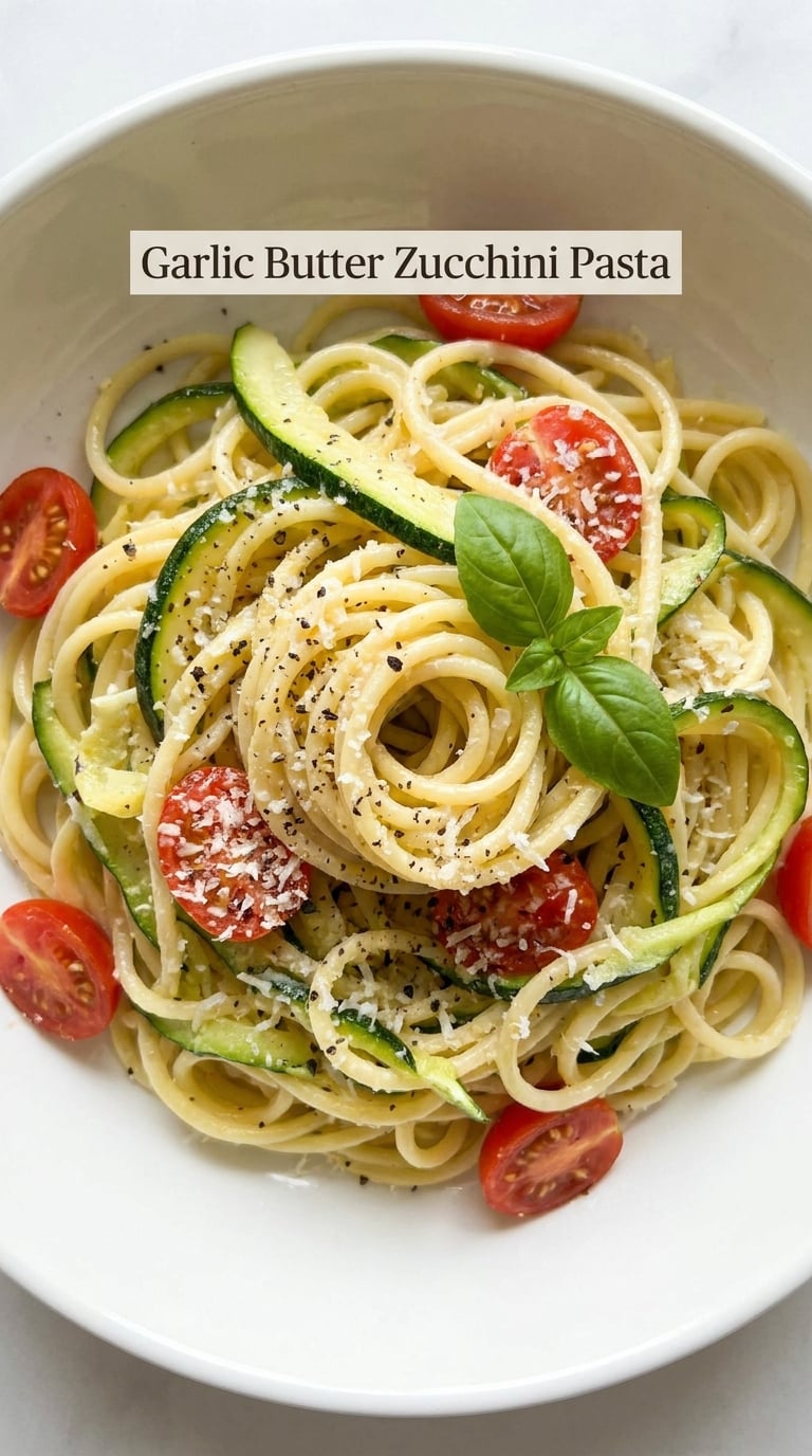 Garlic Butter Zucchini Pasta