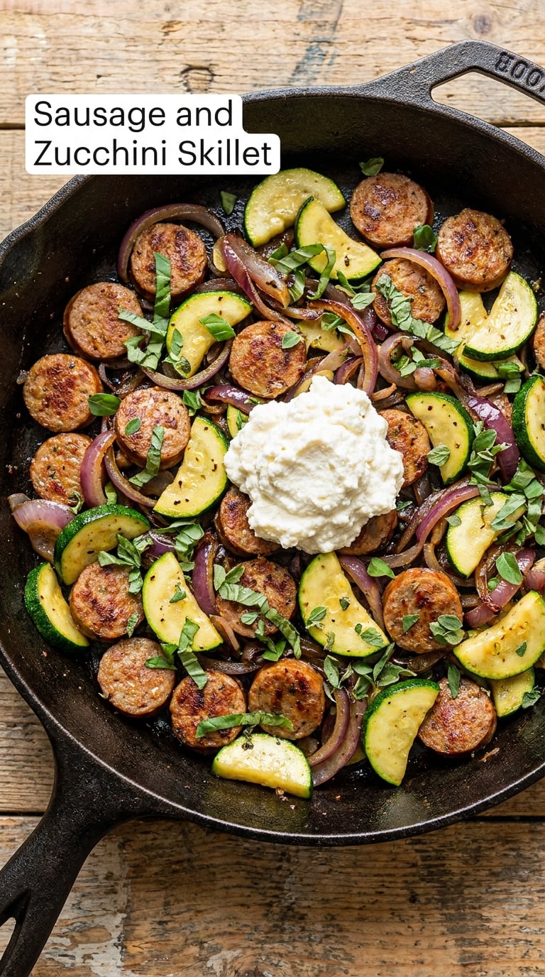 Sausage and Zucchini Skillet