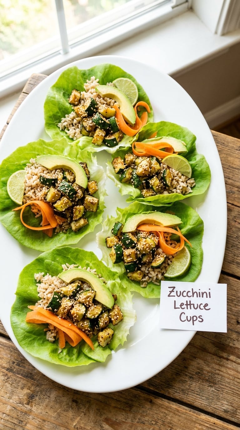 Zucchini Lettuce Cups