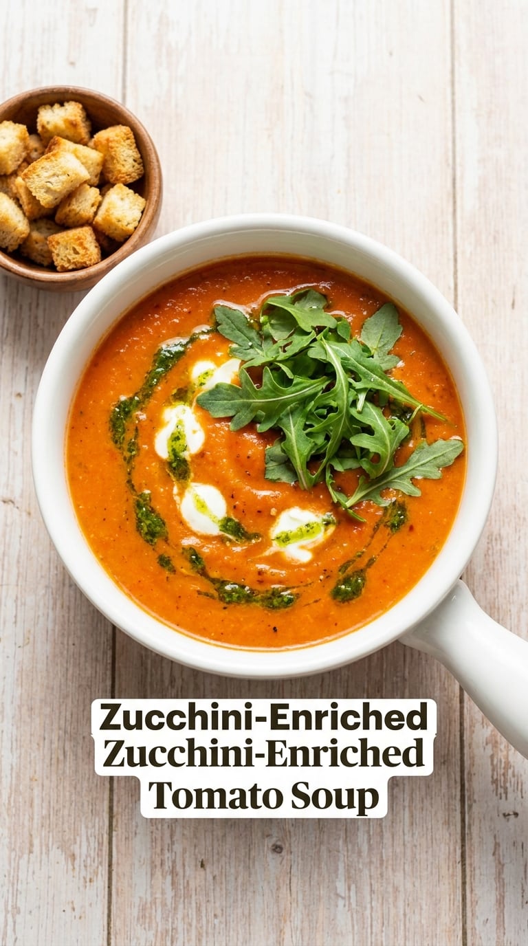Zucchini-Enriched Tomato Soup