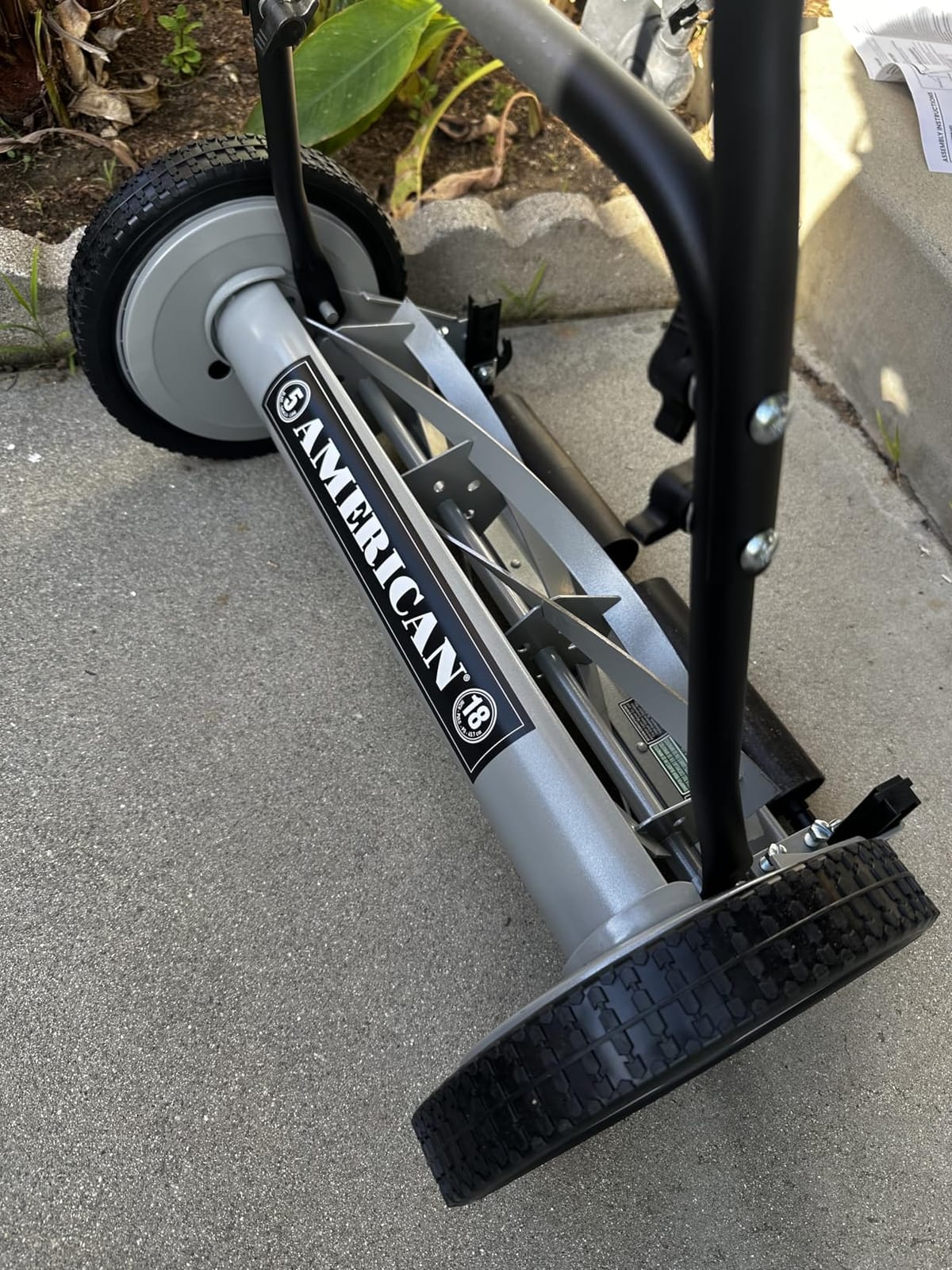 American Lawn Mower 1815-18 18-Inch 5-Blade Push Reel Lawn Mower, Black customer photo 2