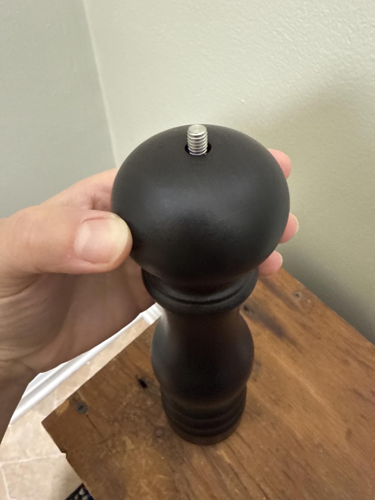 Peugeot Paris Classic Manual Pepper Mill - Adjustable Grinder - Beechwood, Chocolate, 7-Inch customer photo 2