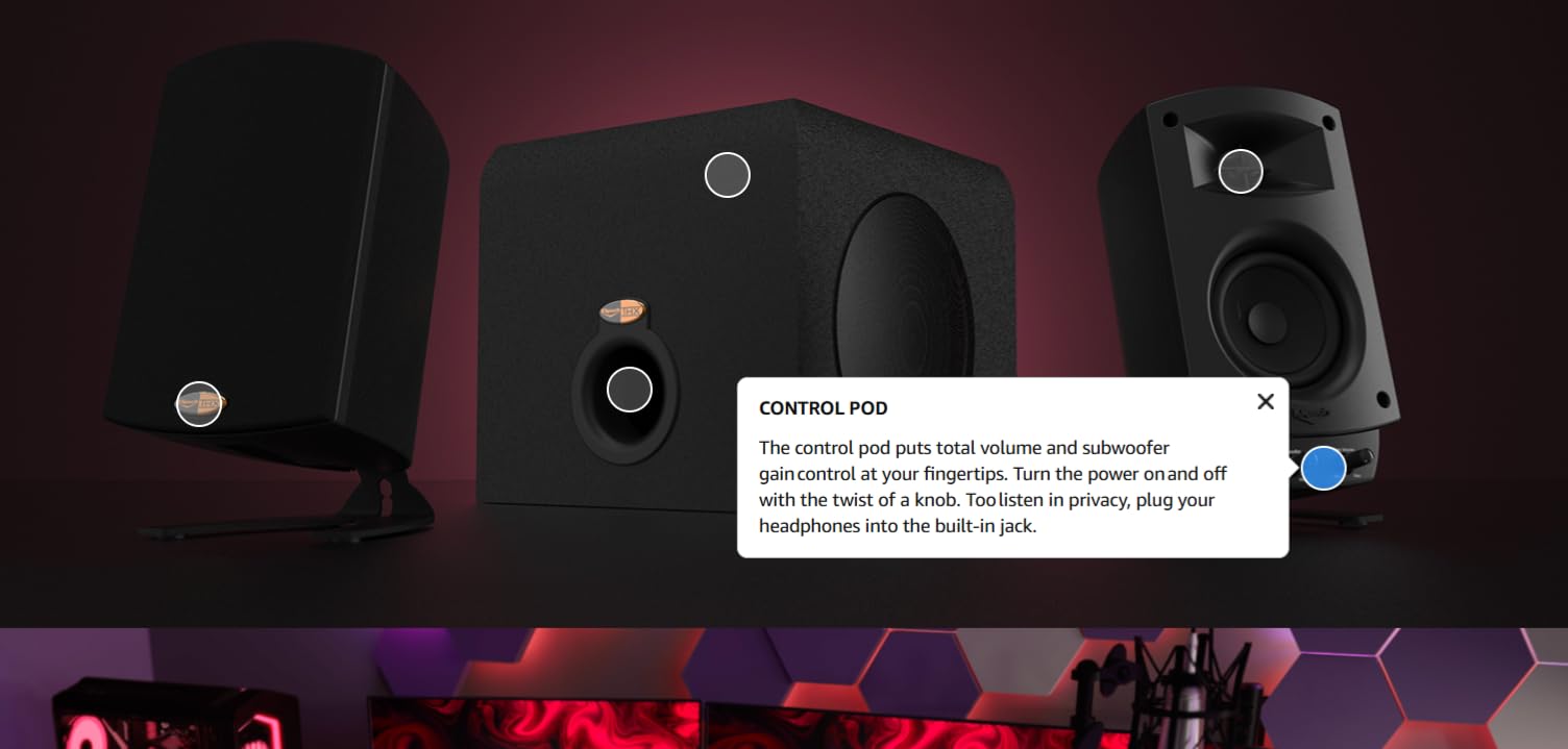 Klipsch ProMedia 2.1 THX Certified Computer Speaker System (Black) customer photo 1