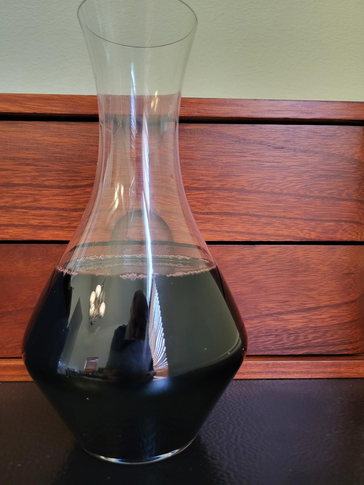 Riedel Cabernet Wine Decanter, Red Wine Decanter Crystal Glass 1440/13 | 37 1/8 oz capacity, 9 inches high, helps separate sediment from older vintages customer photo 2