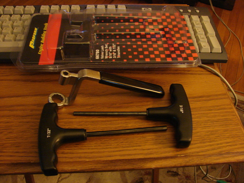 Proform Valve Lash Wrench, 9/16 in Wrench, 3/16 in and 7/32 in Allen, Insulated Handles, Stainless, Natural, Kit customer photo 2