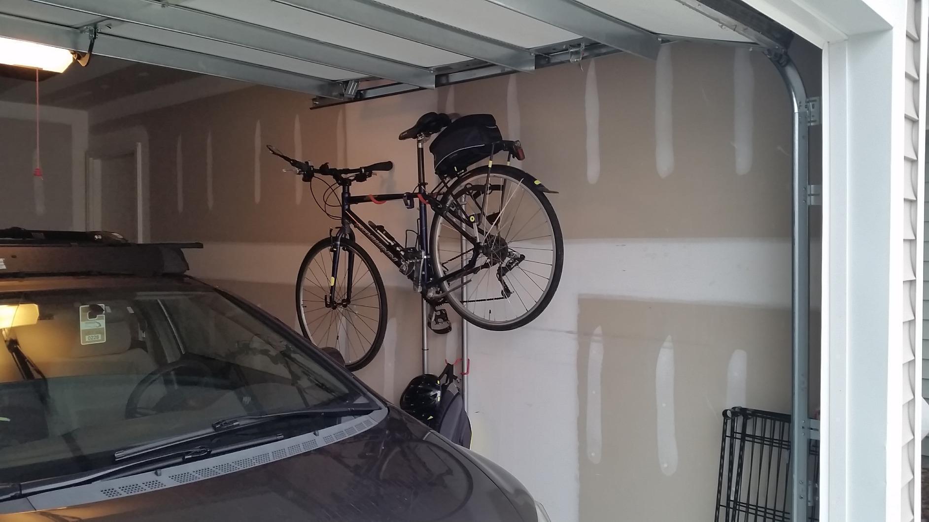 Delta Cycle Michelangelo 2 Bike Storage Rack - Gravity Fully Adjustable Bike Storage Garage For Road, MTB, and Hybrid Bicycles - Vertical Bike Rack Holds Up To 80 lbs customer photo 2