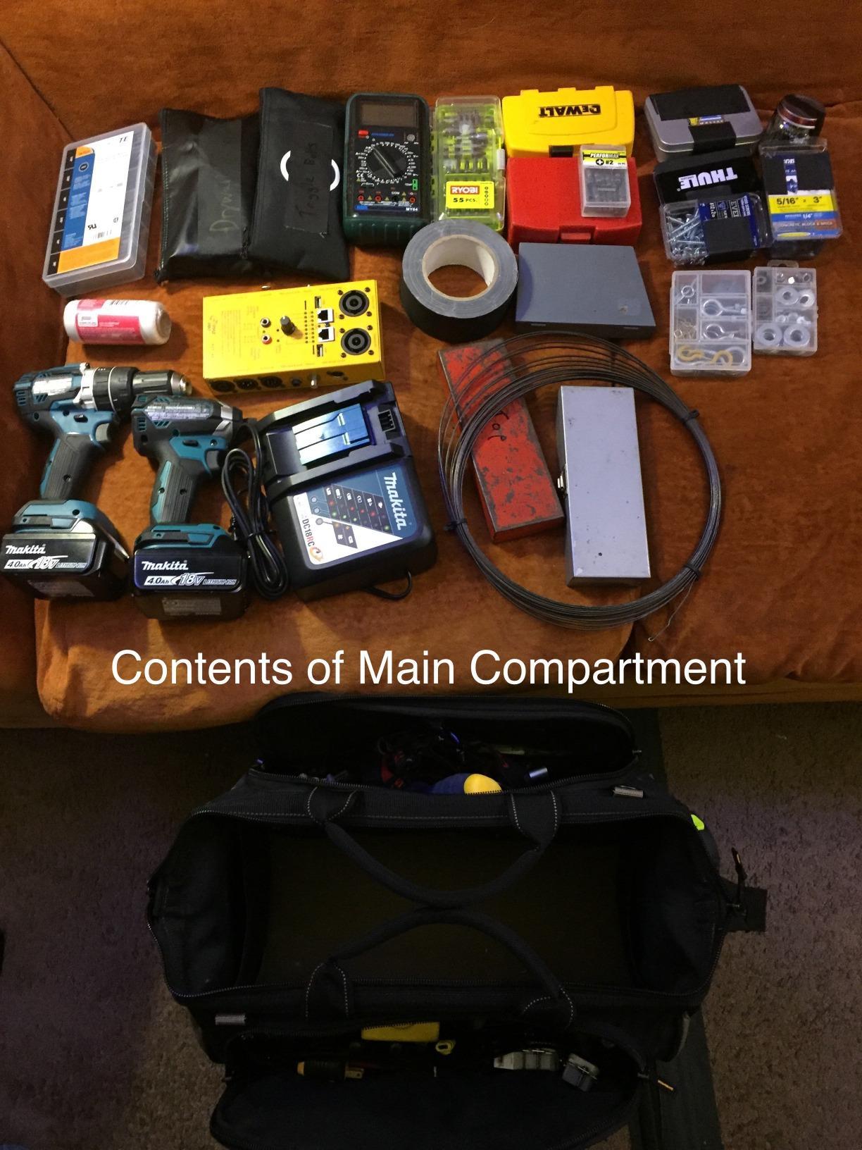 Custom Leathercraft1539 Multi-Compartment 50 Pocket Tool Bag customer photo 2