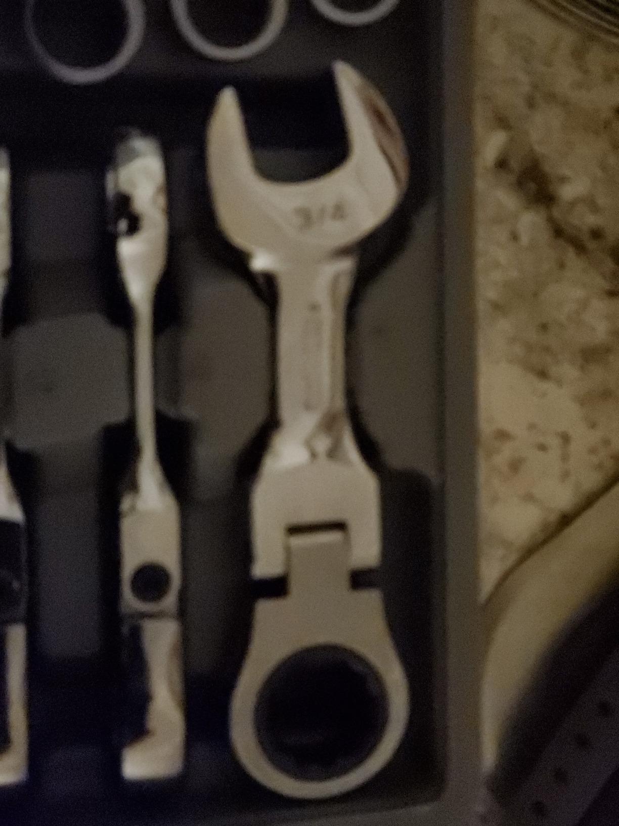 GEARWRENCH 10 Pc 72T Stubby Flex Ratcheting Combination mm Wrench Set| 9550 customer photo 1