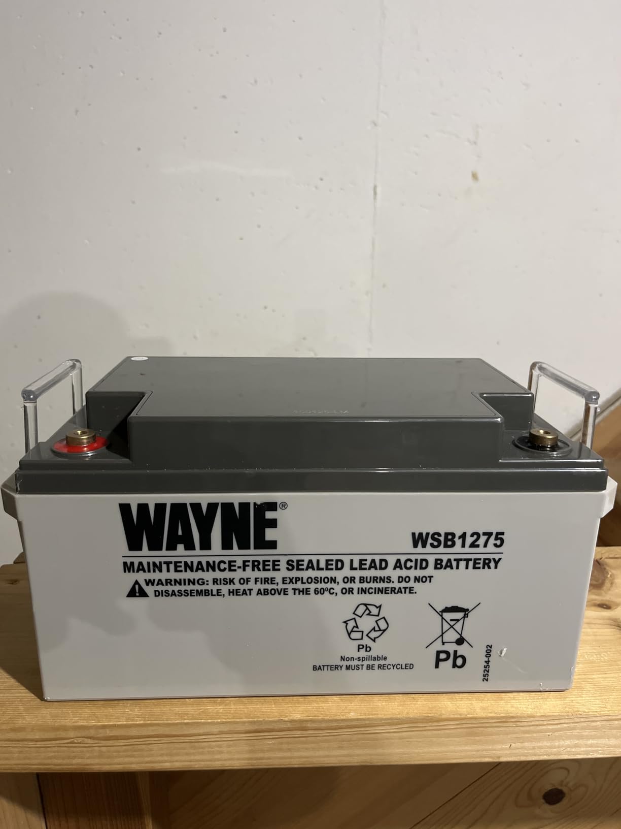 Wayne Maintenance Free Standby Battery for Backup Sump Pumps (WSB1275) 12V 75Ah customer photo 1