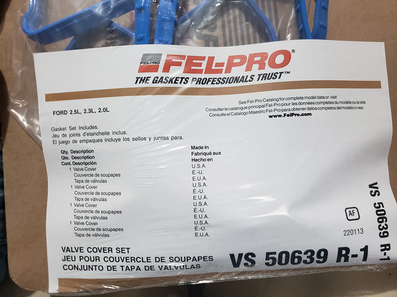 FEL-PRO VS 50639 R-1 Engine Valve Cover Gasket Set for Ford Fusion customer photo 1