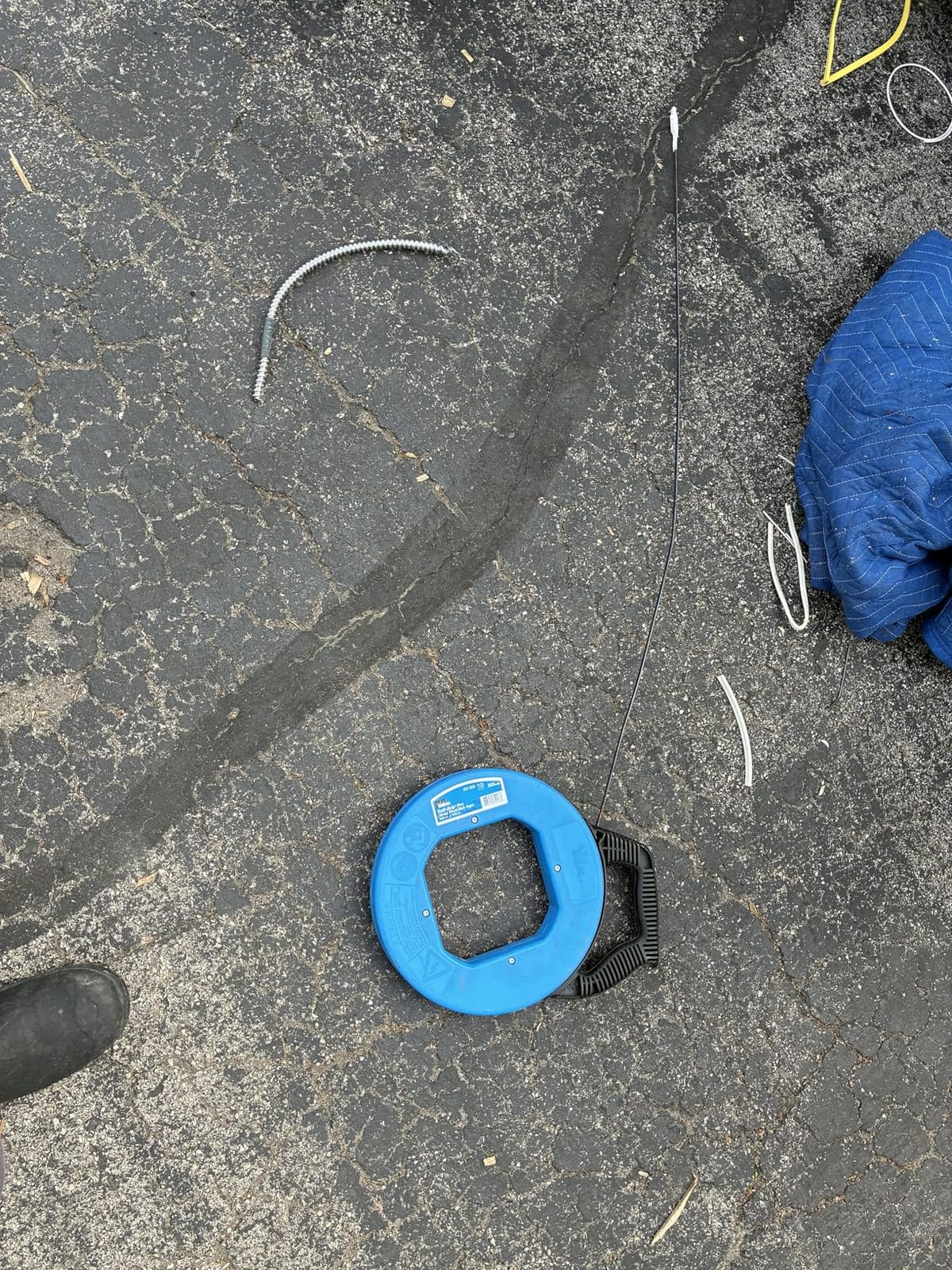 Ideal Electrical Blued Steel Fish Tape Wire Puller, 240 Ft. x 1/8 in. with 1,600 lb tensile strength customer photo 1