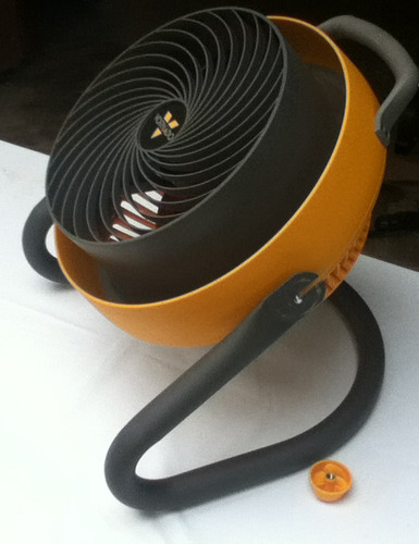 Vornado 293 Large Heavy Duty Shop Fan, 3 Speed Electric Fan, High Impact Casing, IP54-Rated Motor, Whole Room Air Circulator, Pivoting Head, Carry Handle, 16
