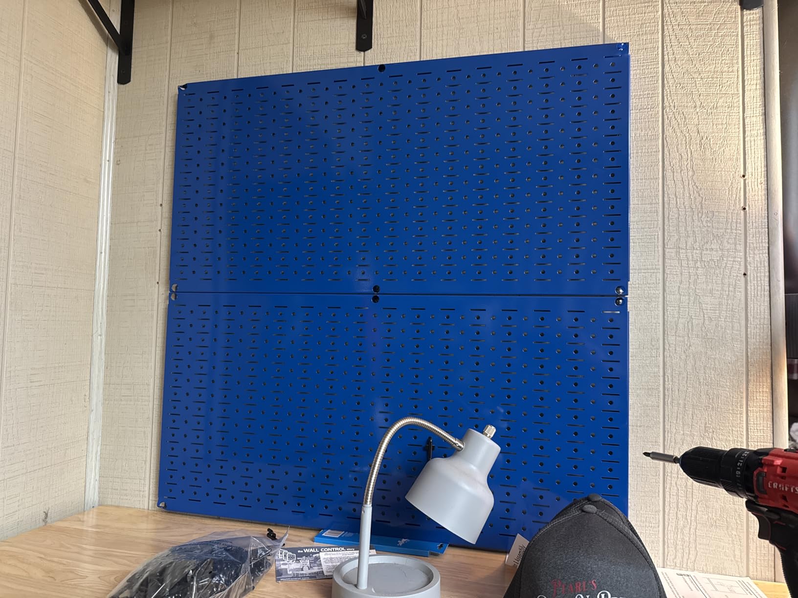 Wall Control 30-P-3232GV Galvanized Steel Pegboard Pack customer photo 2