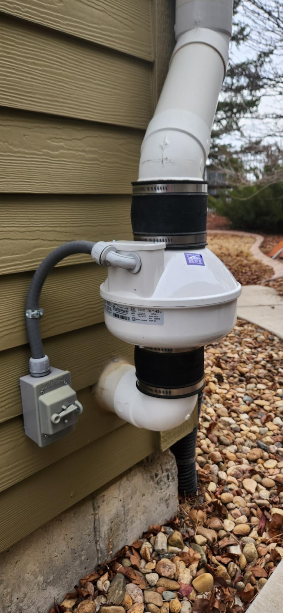 RadonAway RP145C Radon Mitigation Fan, 4.5