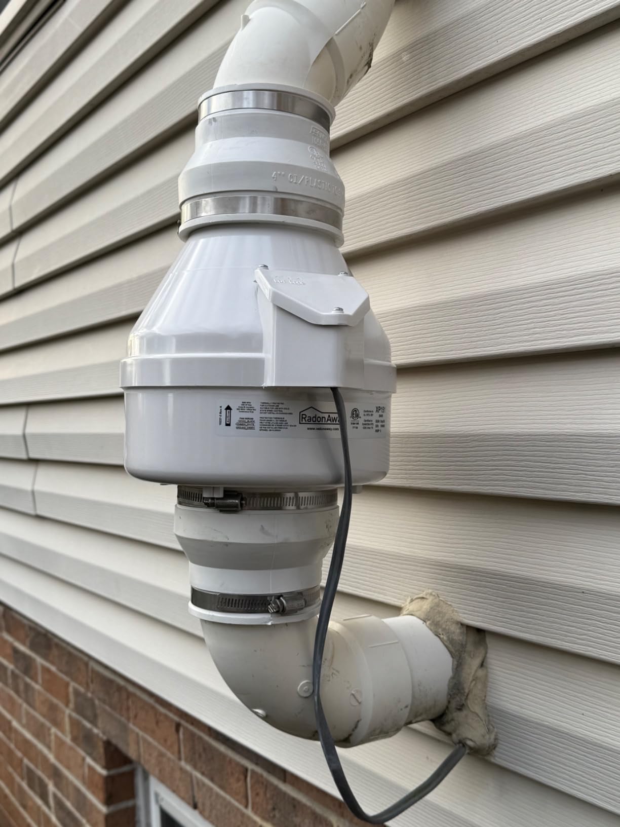 RadonAway 23010-1 XP151 Radon Mitigation Fan, 4