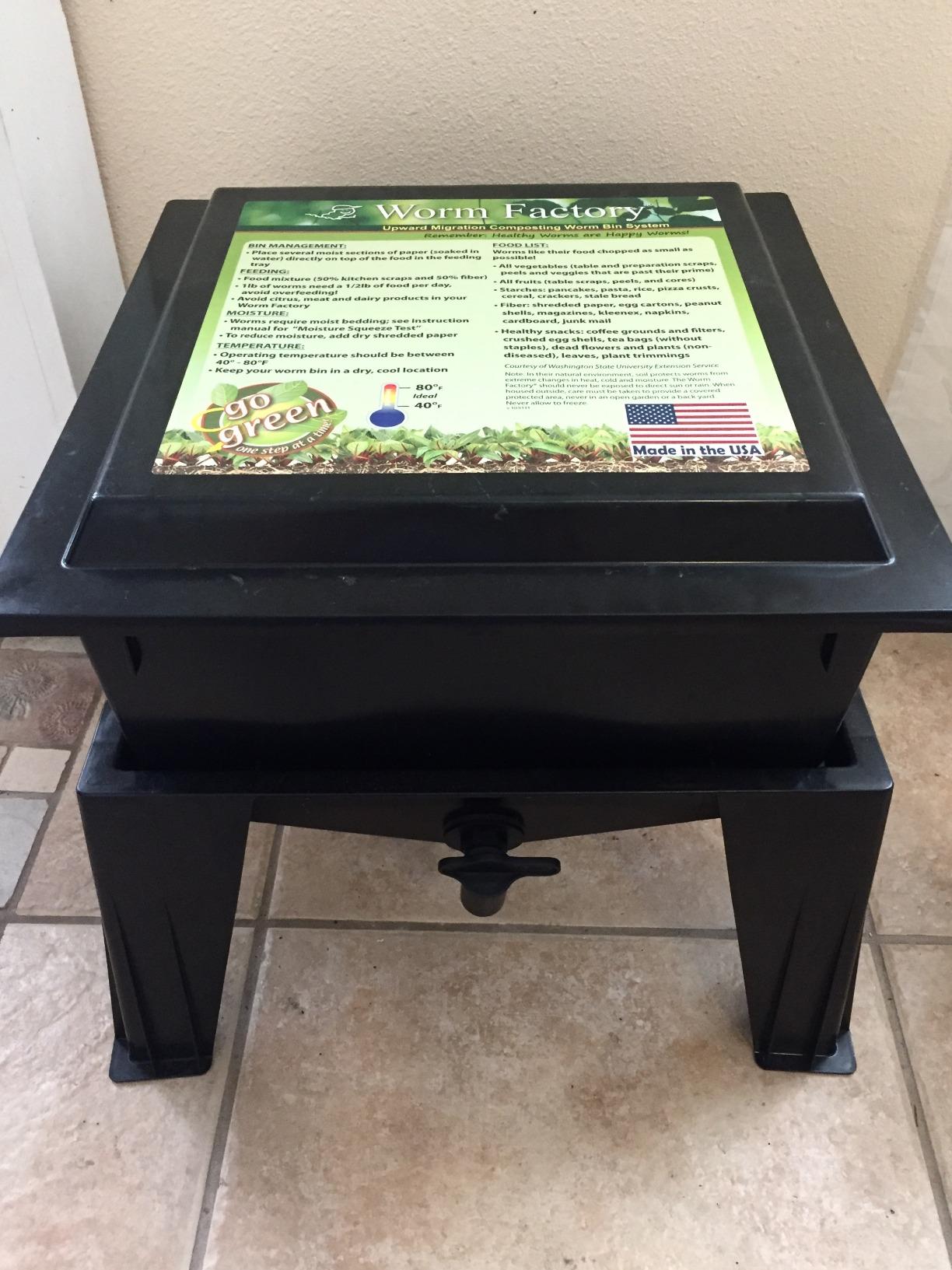 Worm Factory 360 Black US Made Composting System for Recycling Food Waste at Home - 4 Trays for Efficient Vermicomposting - Durable, Space-Efficient Design, Easy to Assemble, No Odor customer photo 2