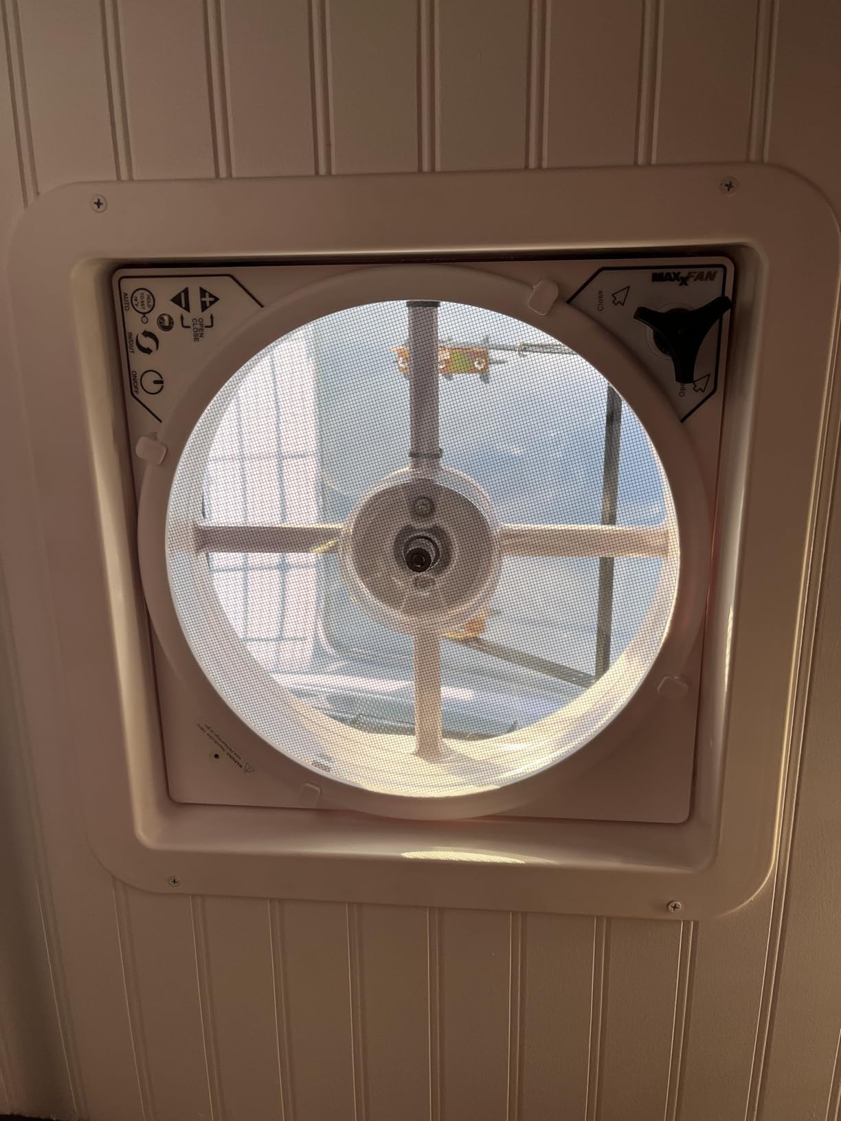 MAXXAIR Maxxfan Deluxe Vent, Fan and Vent Cover All in One - Powerful 10-Speed Reversible Fan with Thermostat, Built-in Rain Cover, Remote Control, Intake & Exhaust Fan, Smoke (00-07500K) customer photo 1