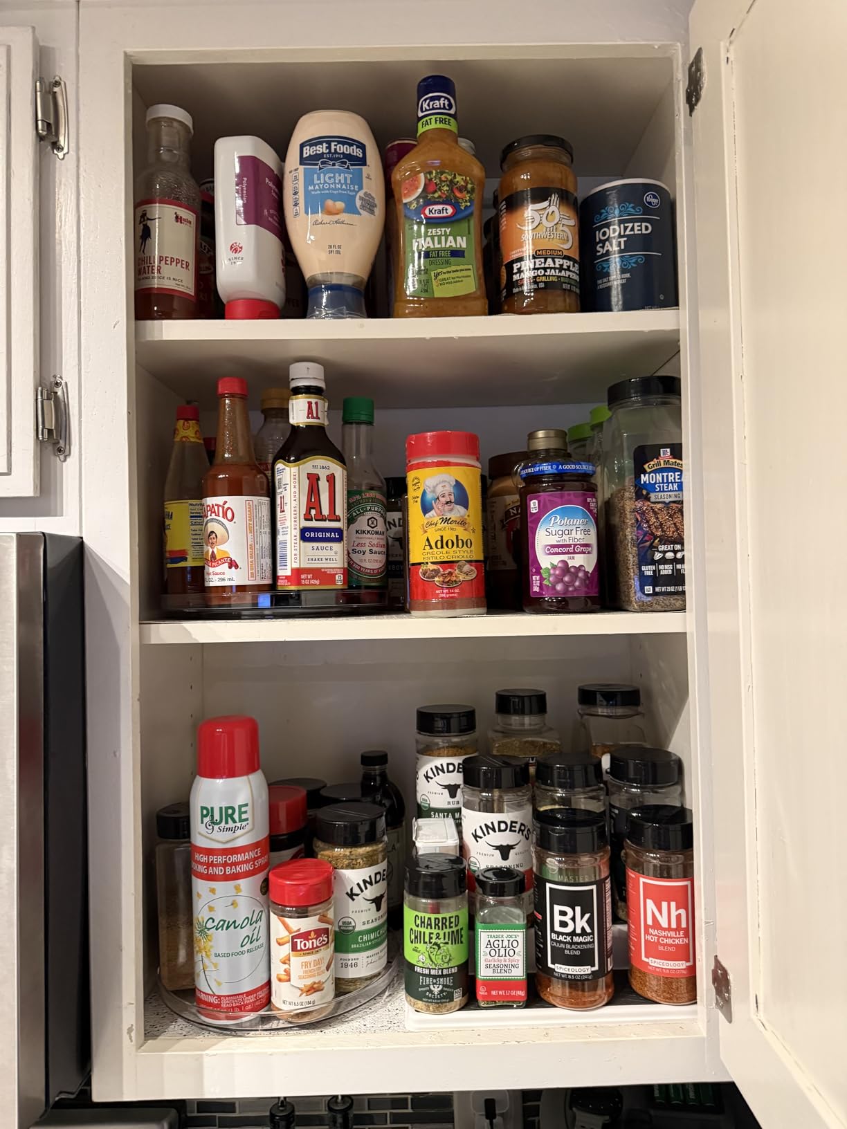 Copco 3-Tier Cabinet Spice Rack Organizer, 10 Inch Tiered Shelf Riser for Kitchen Cabinets, Pantry, and Countertop - Holds Spices, Seasonings, Oils, and Condiments customer photo 1