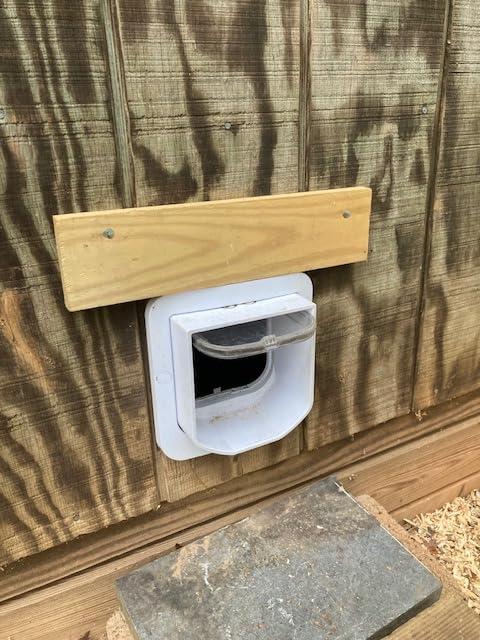 SureFlap - Sure Petcare Microchip Cat Flap, White, Scans Pet's ID on Entry, Flap Opening 4 3/4 in H by 5 5/8 in W customer photo 2