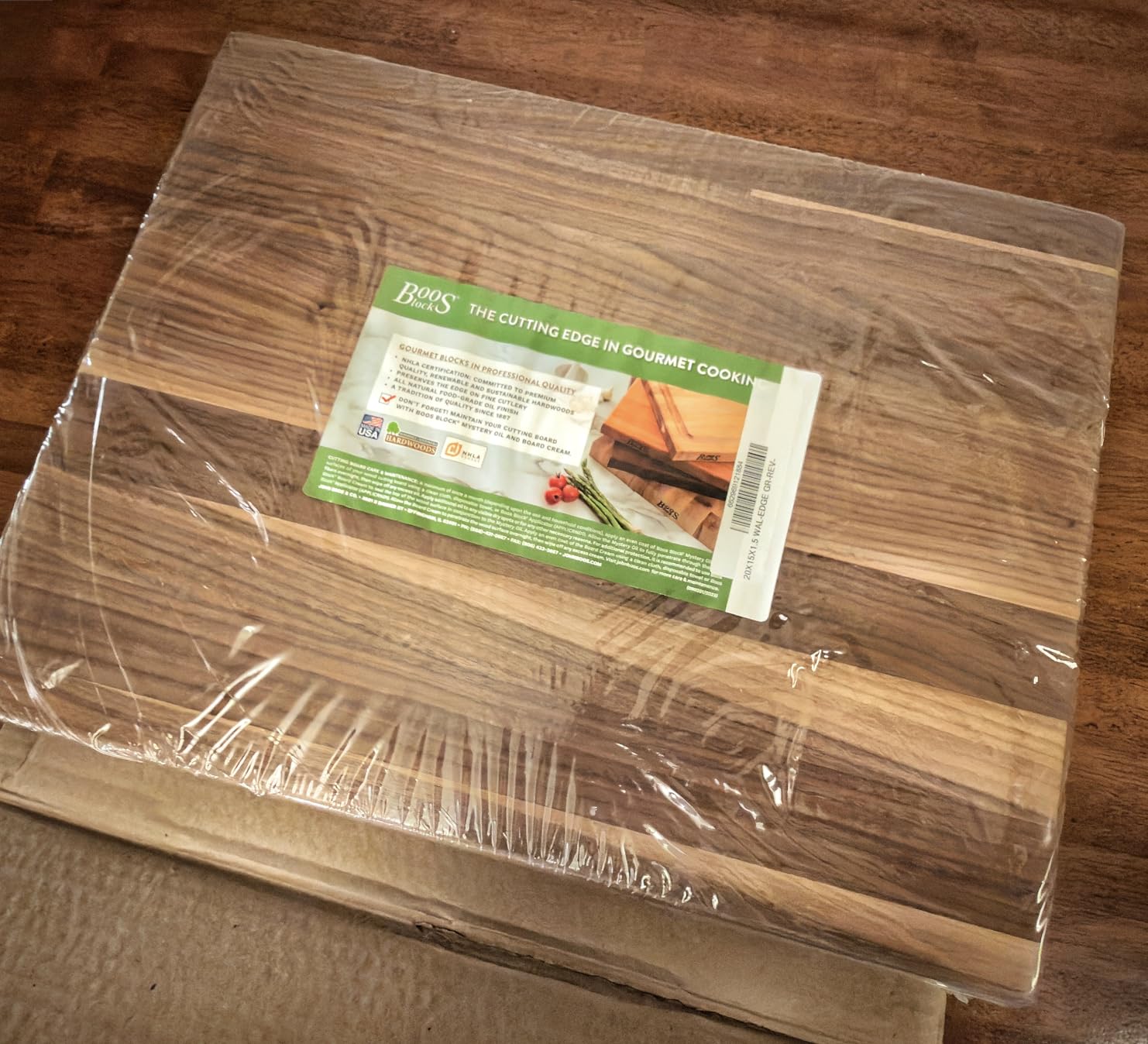 John Boos R-Board Series Rectangular Wooden Walnut Cutting Board 18
