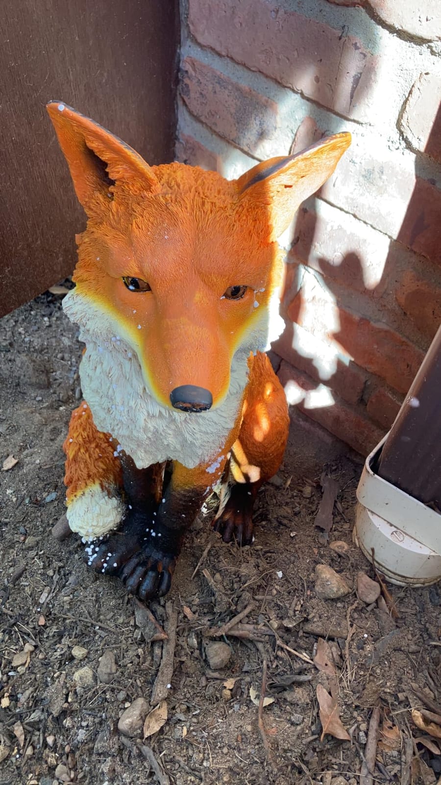 Design Toscano Simon The Woodland Fox Indoor/Outdoor Garden Statue for Patio, Pool or Lawn, 18 Inch Tall, Cast Stone Resin, Red Orange Paint customer photo 1