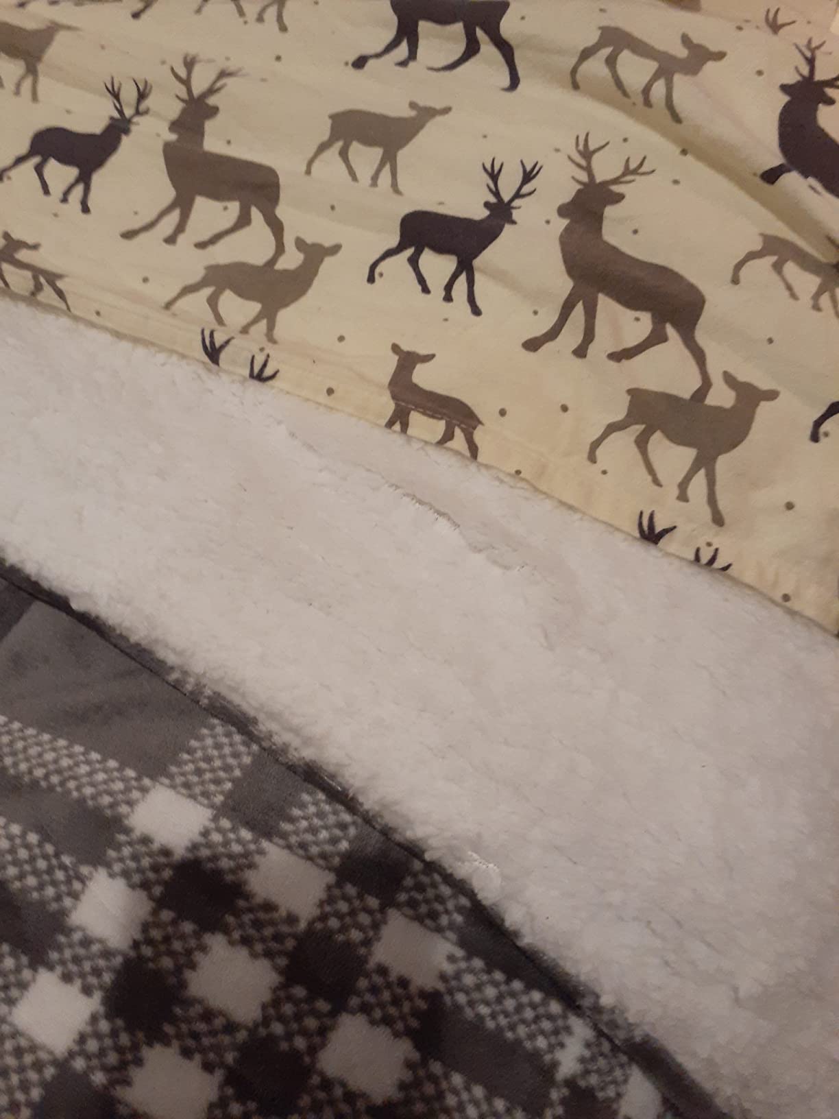 Pointehaven Heavy Weight Flannel Sheet Set, Queen, Snow Flakes - Warm & Cozy - 100% Cotton Flannel Pre-Shrunk -170 GSM -Deep Pockets -Easy Fit Elastic All Around-Comfy Double Brushed customer photo 2