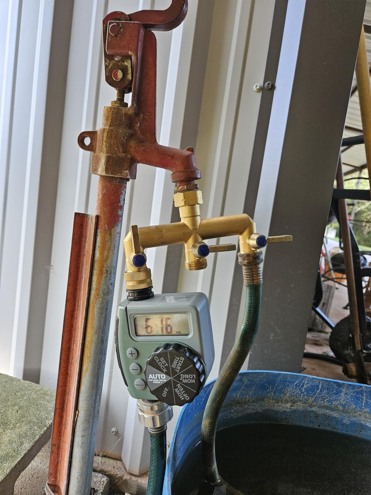 Orbit One Outlet Single-Dial Hose Faucet Timer - Easy Programmable - For Garden Watering System - LCD Hose Timer with Adjustable Watering Schedule - 62056 customer photo 1