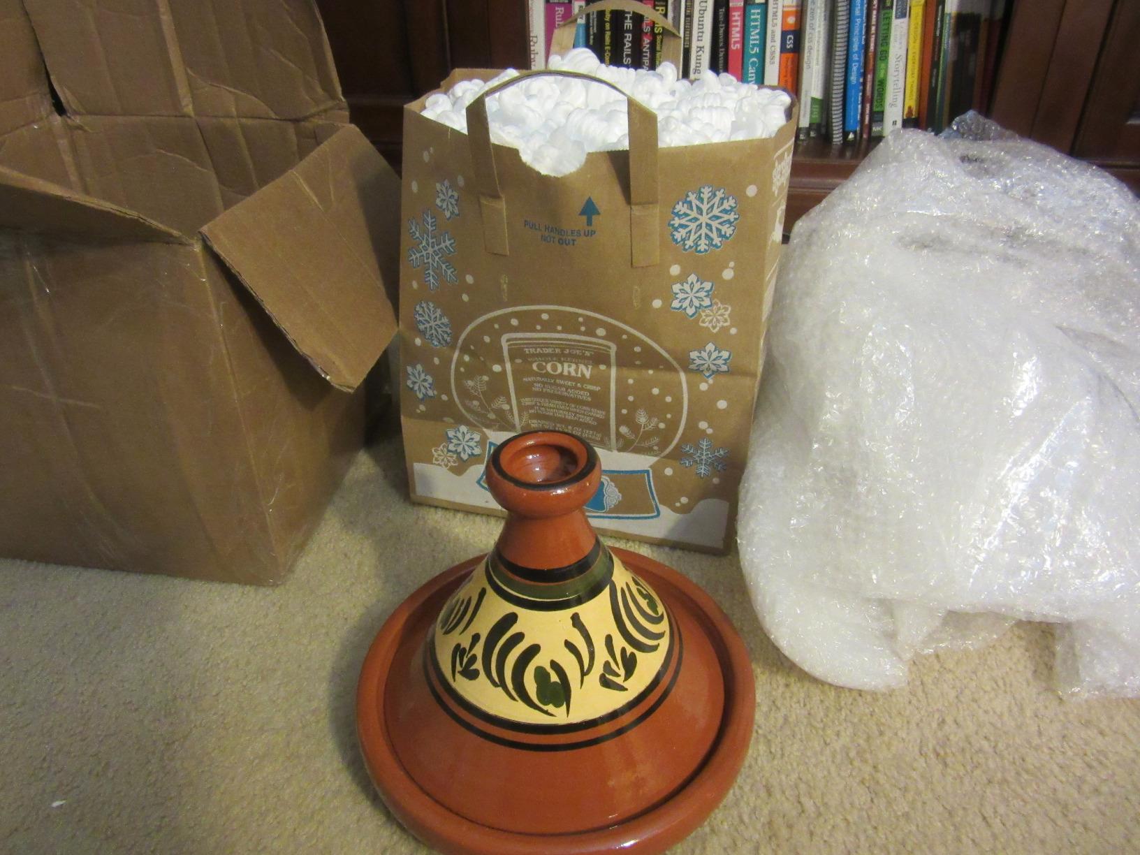 Moroccan Cooking Tagine Handmade Lead Free Safe Medium 10 inches Across Traditional customer photo 2