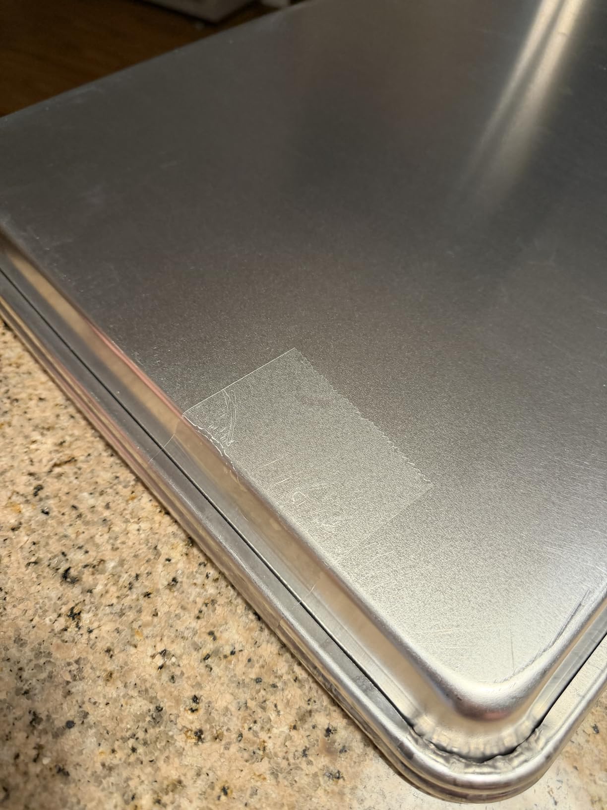 Nordic Ware Extra Large Baking Sheet, 21 x 15 inches, XL Big sheet pan Natural Uncoated Aluminum, Reinforced Steel Rim Prevents Warping, 1pk Big Sheet customer photo 2