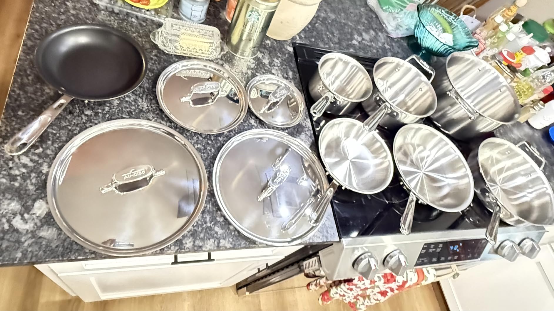All-Clad D5 Stainless Steel Core 10 Piece Cookware Set- Made in USA- The Upgrade for Supremely Even Heat- Includes Frying Pans, Saucepan, Sautépan, Stockpot -Oven Safe & Induction Compatible customer photo 2