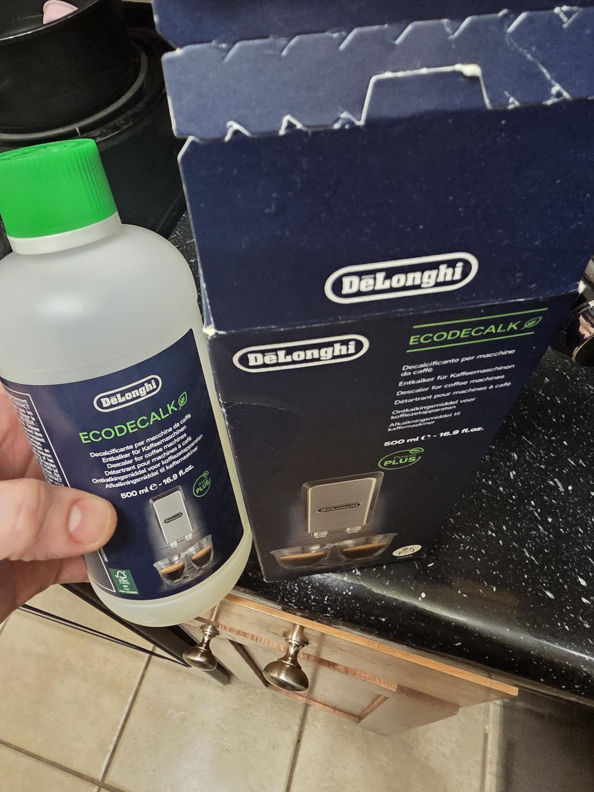 De'Longhi EcoDecalk Universal Descaler, for Coffee Machines 16.90 oz | Safe Formula, Universally Compatible, 15 Month Supply, Easy to Use customer photo 2