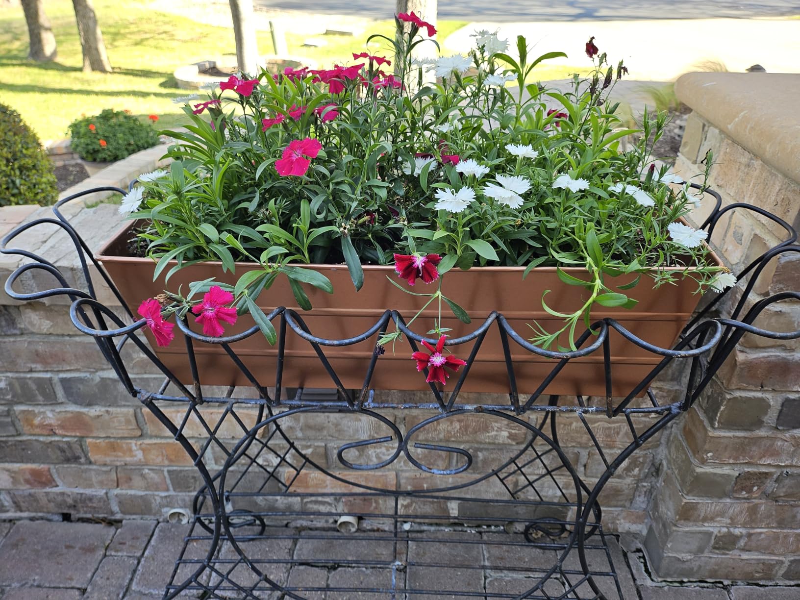 Achla Designs C-21C Plated Flower Box, Window Flowerbox Planter, Large, Copper customer photo 2