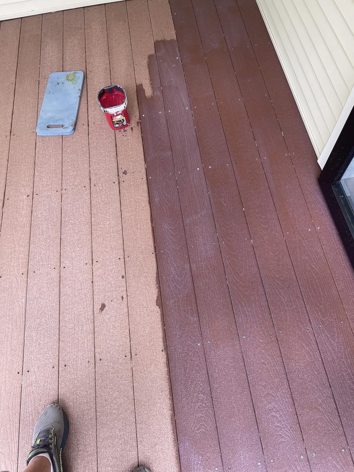 DEFY Extreme Composite Deck Sealer - Crystal Clear Waterproof Sealant for Wood & Composite Surfaces with Zinc Nano-Technology, Protects Against Water & UV Damage - 1 Gallon customer photo 2